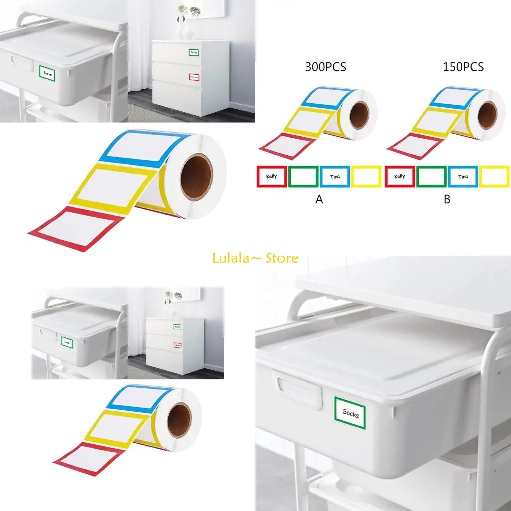 Y4QA Name Stickers Envelops Tags Essential Oil Milk Bottle Cup Kitchen Office School