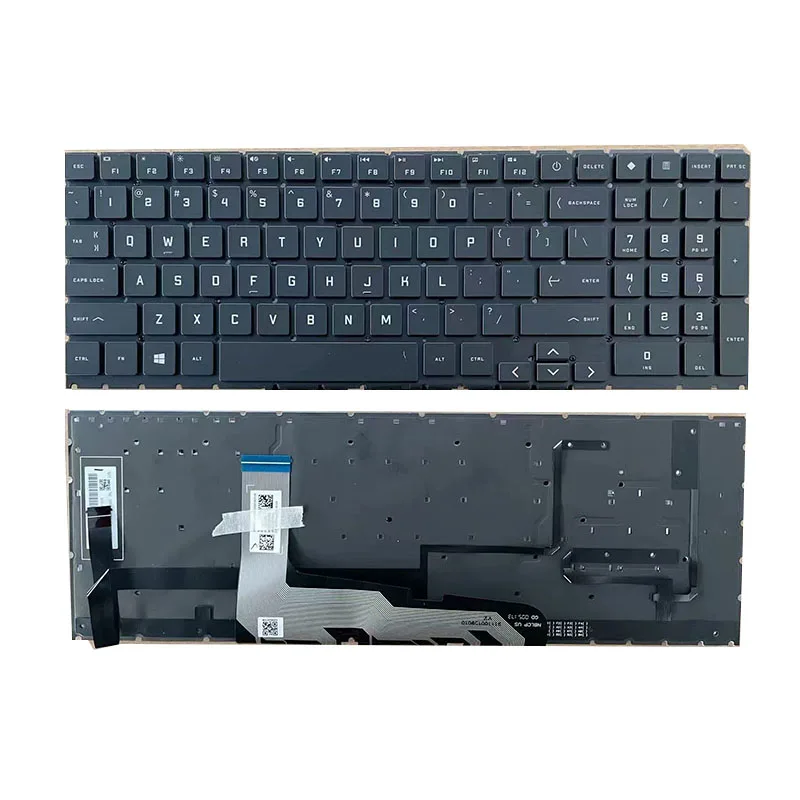 US Backlight Keyboard For HP OMEN Laptop 16-b0080tx TPN-Q236 Q265 Q280 Black Color