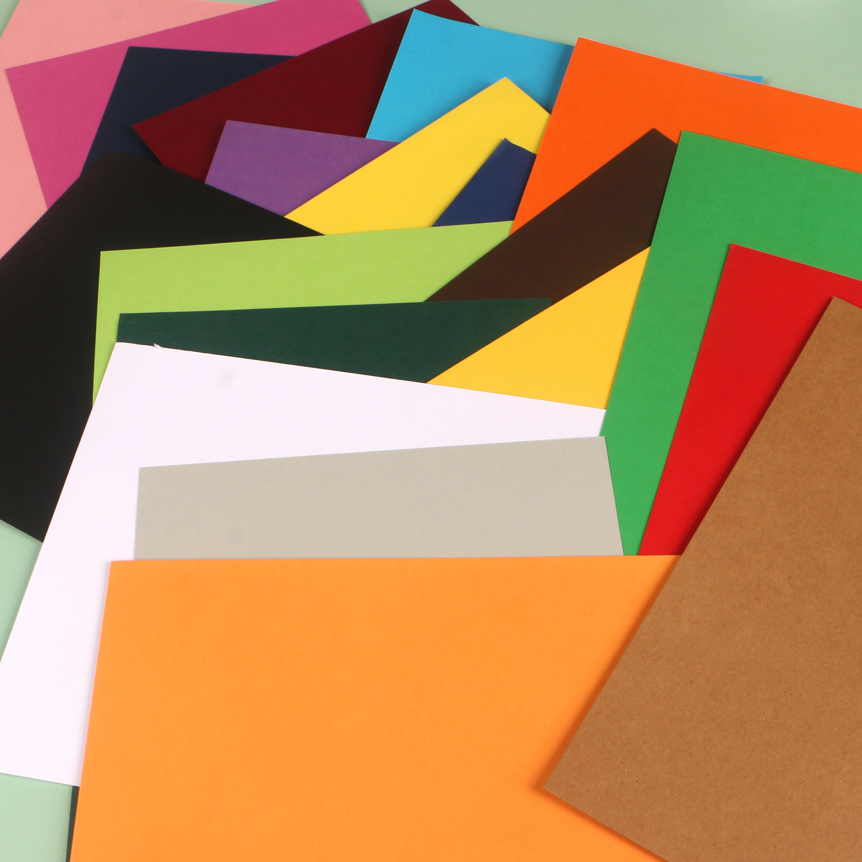 DUOFEN 250g color paper card contrast writable A5 hard paper thick paper for DIY papercraft projects Scrapbook Paper Album