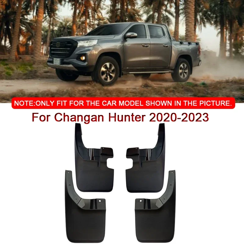 

For Changan Hunter 2020-2023 Car Styling ABS Car Mud Flaps Splash Guard Mudguards MudFlaps Front Rear Fender Auto Accessories
