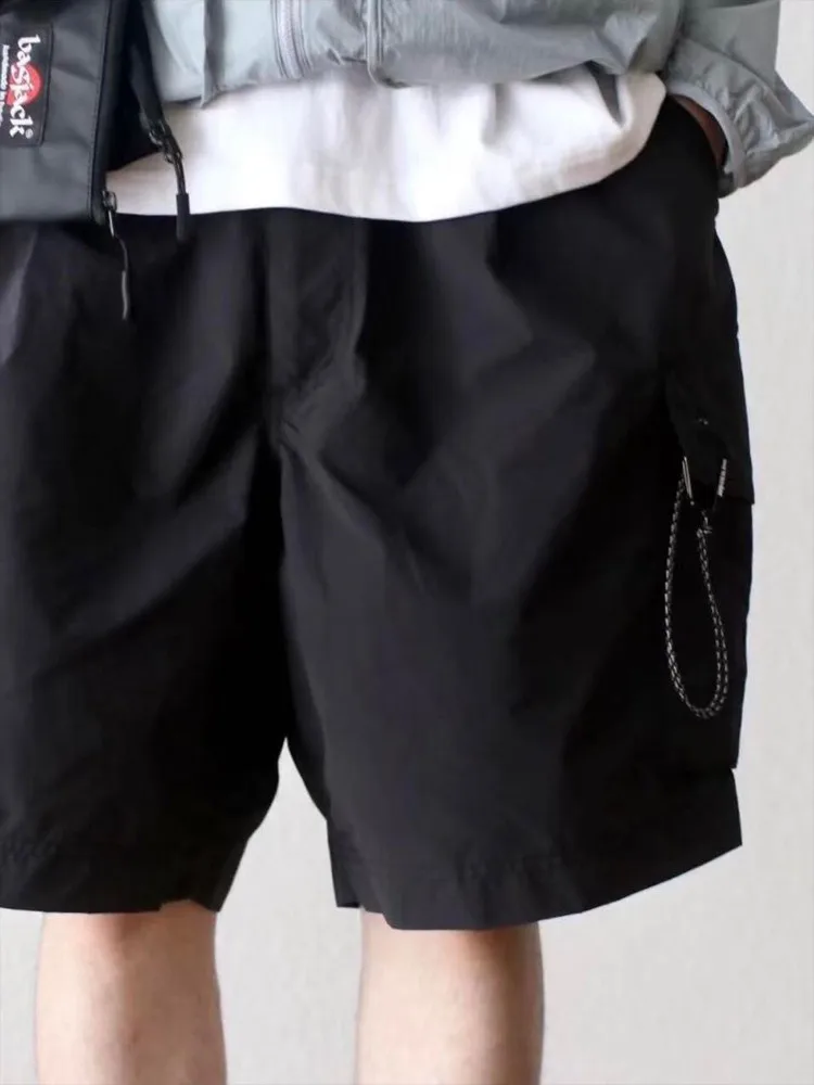 Mountain outdoor functional waterproof quick-drying shorts Japanese summer men's loose breathable five-point pants