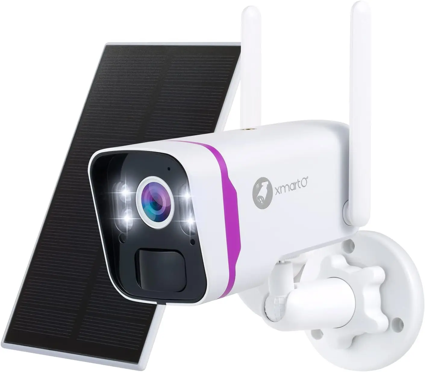 

Беспроводная 4-мегапиксельная солнечная камера видеонаблюдения HD с обнаружением движения AI, точечным освещением, сиреной, SD/NVR/хламовым хранилищем