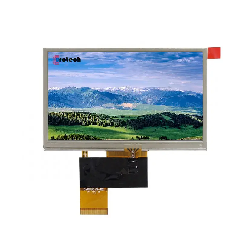 Original AT050TN33 5inch LCD Screen With Touch Screen 40 Pins Interface Vertical Bar Transmissive For Portable Navigator MP3 PMP