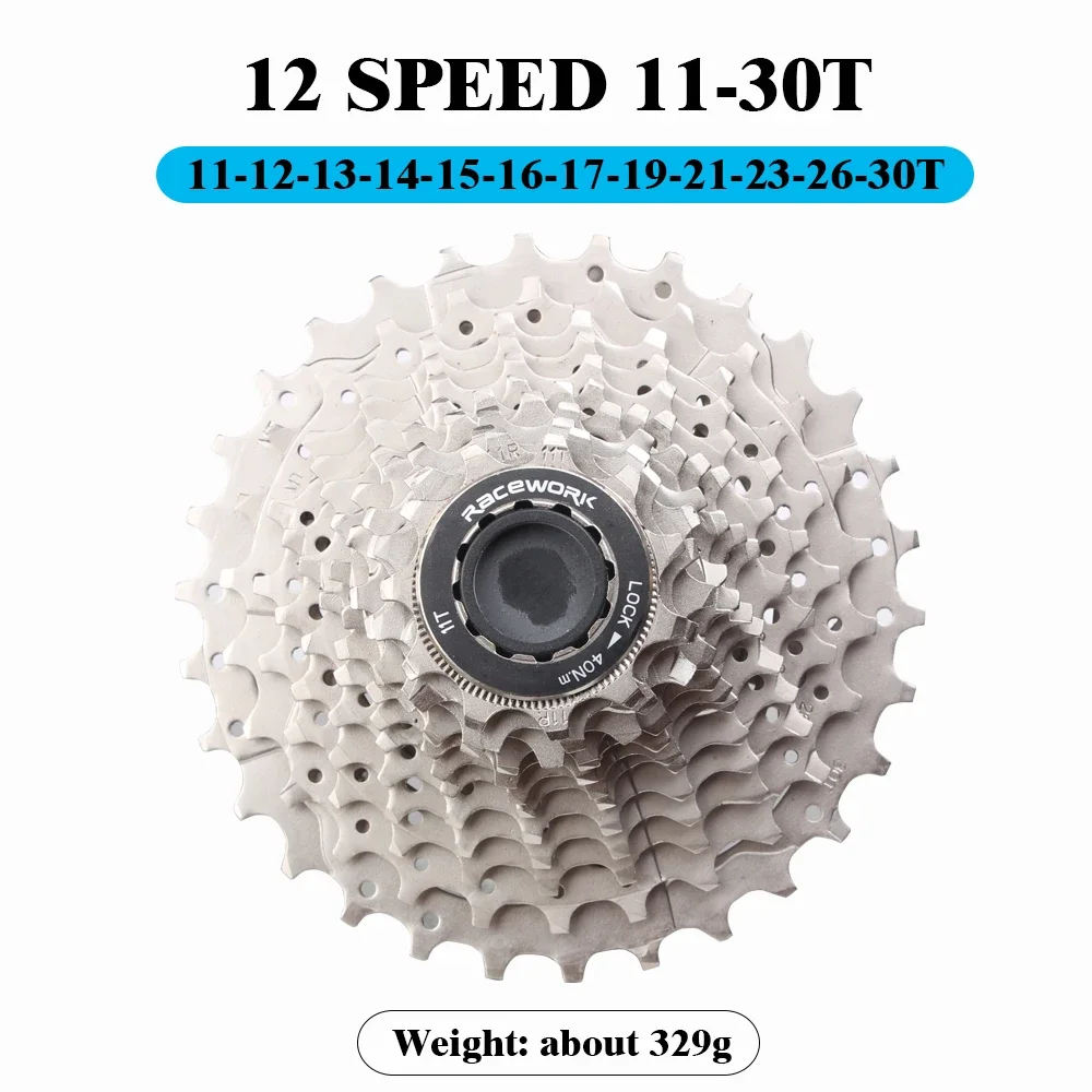 RACEWORK Road Bike Cassette 11/12 Speed 11-28T 11-32T 11-34T k7 Bicycle Freewheel 11V 12V For SHIMANO HG
