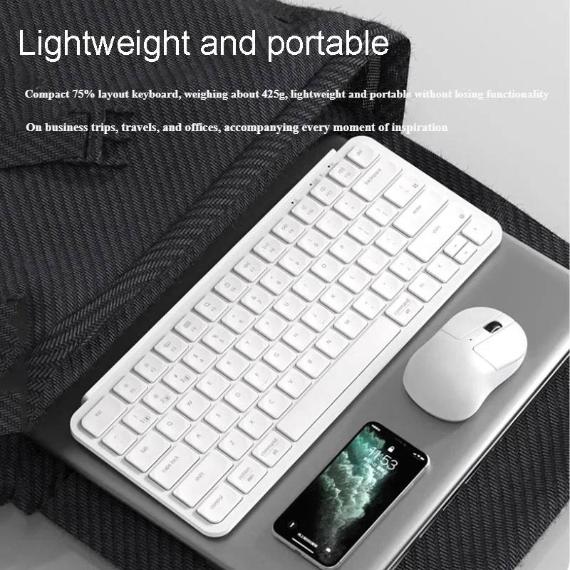 

B1Pro Wireless Lightweight Keyboard Bluetooth Three-mode Portable 75% Layout Ergonomic Pc Office Keyboard Laptop Accessories