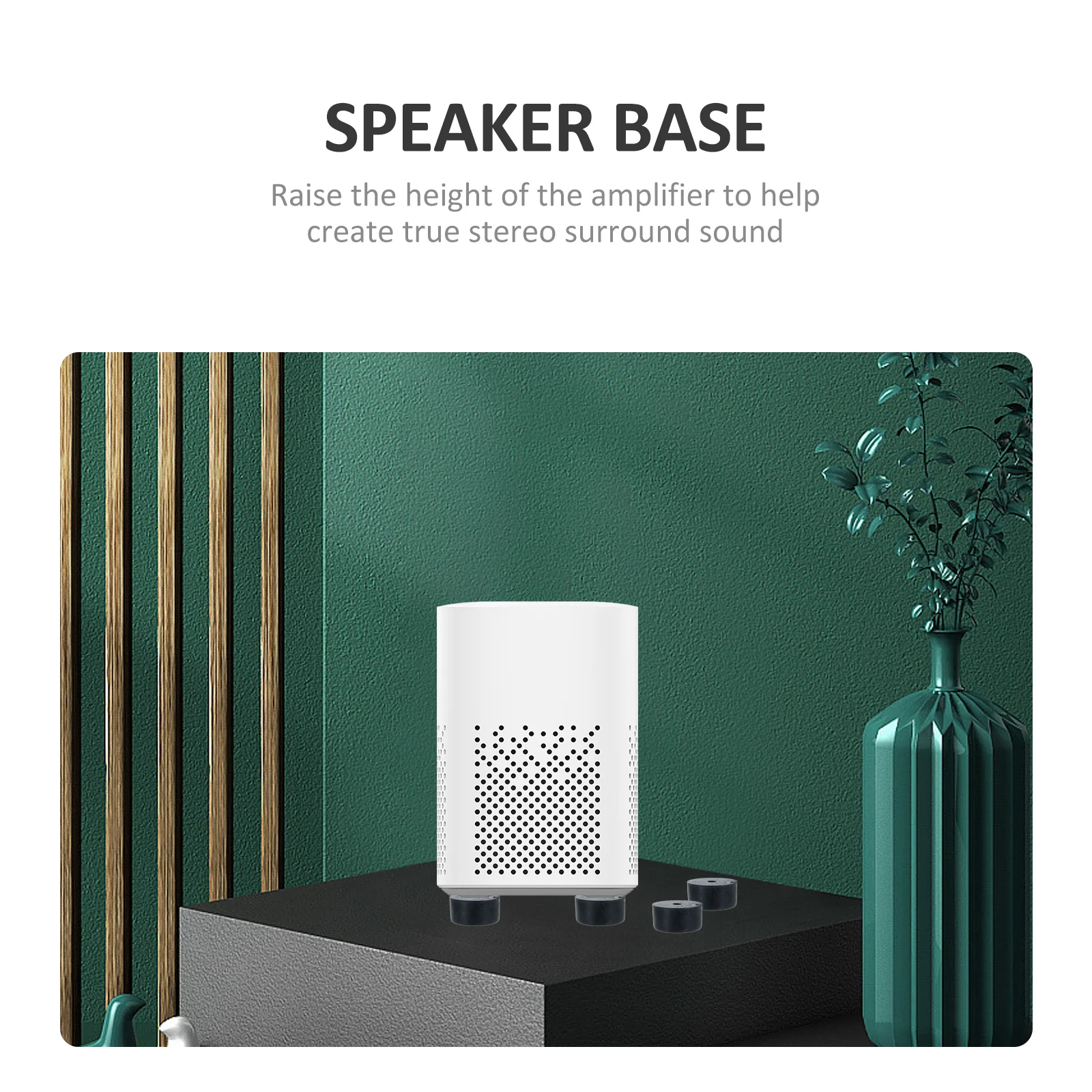 

8Pcs Speaker Pad Anti-Vibration Rubber Feet for Audio Systems Isolation Cushions Amplifier Protective Base