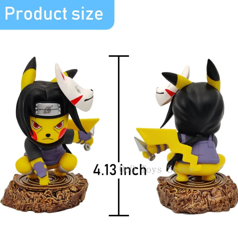 Anime Figuur Naruto Uchiha Itachi Cosplay Pikachu Action Figure Speelgoed Gift Pop 10.5 cm/4.13in