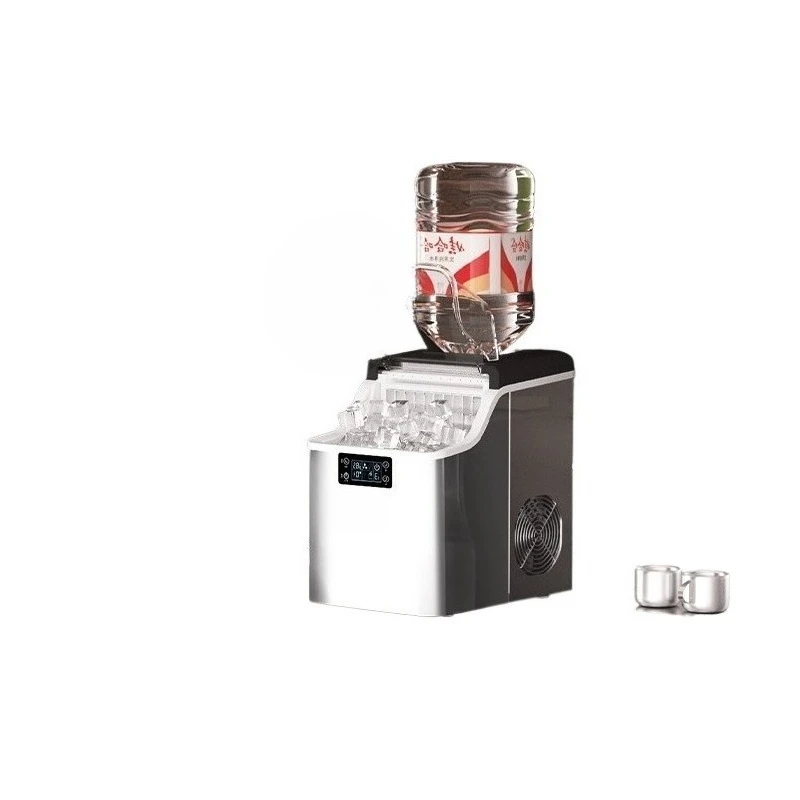 Small household square ice maker, antibacterial, ultra-large capacity, rapid ice making