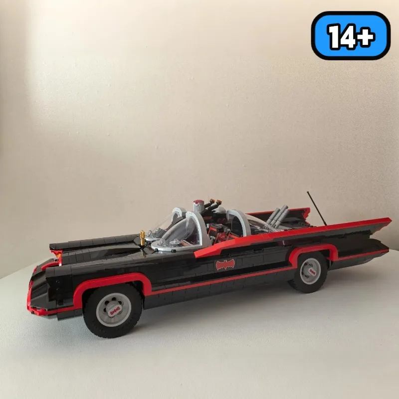 Super Bat Classic, Bloques de Construcción de Juguete, Héroes, Batimóvil, Superauto, Modelo de Adorno, Regalos de Cumpleaños y Festivos, Serie de 1822 Piezas