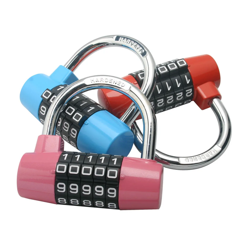 

Password Padlock 5- Combination Keyless Lock for Luggage Suitcase Toolbox Locker Bag Secure Travel Safety