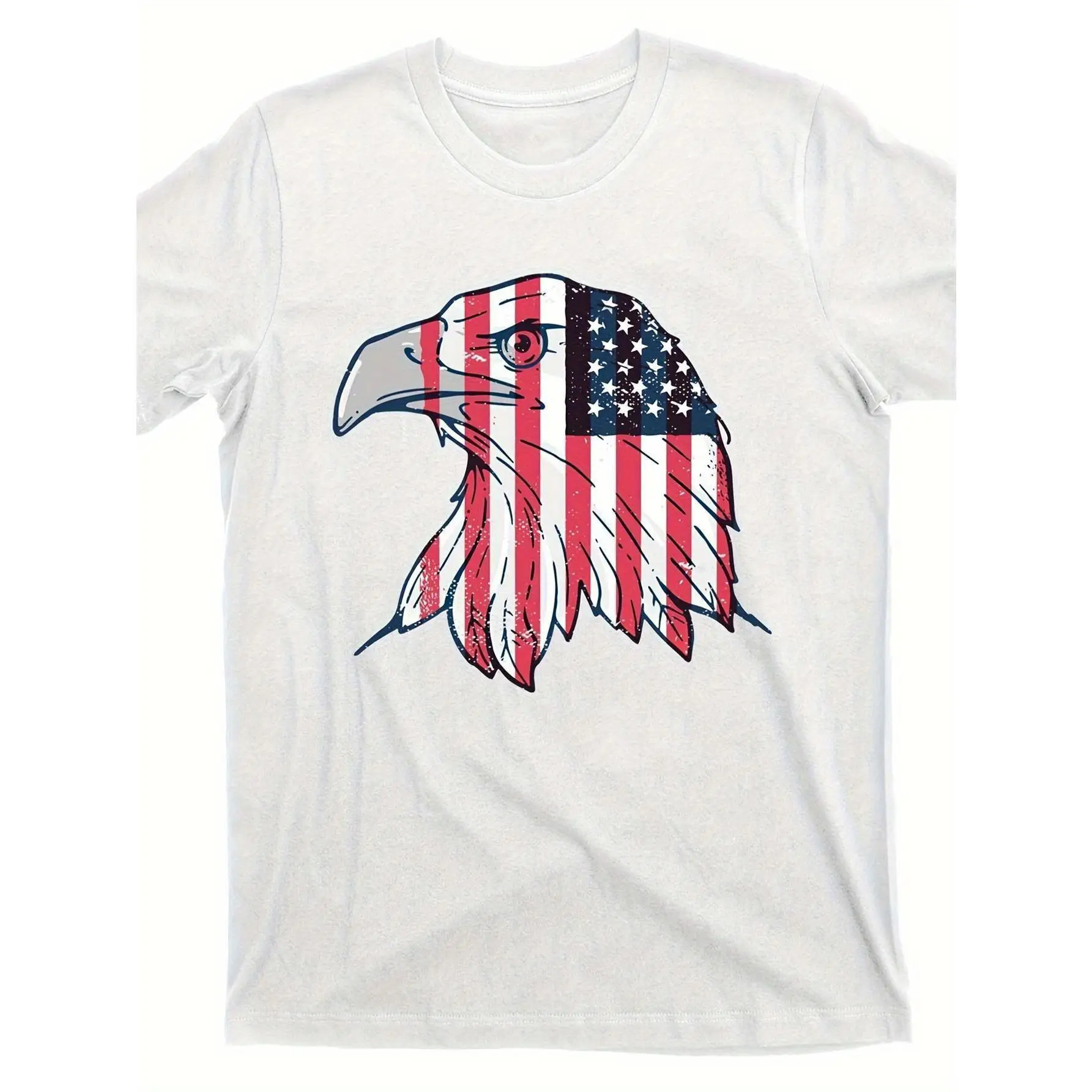 

American Eagle T-shirt Men Women's US Flag Graphic Tee Patriotic Bald Eagle Freedom T Shirt Gift for Him Her