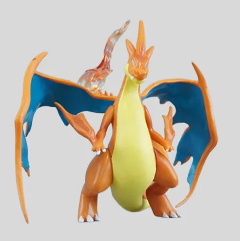 18cm Fairy สัตว์เลี้ยงสีเหลือง Charizard Spit Fire อะนิเมะรูปปั้นคอลเลกชันเดสก์ท็อปตกแต่งเครื่องประดับของขวัญของเล่นสําหรับพัดลม