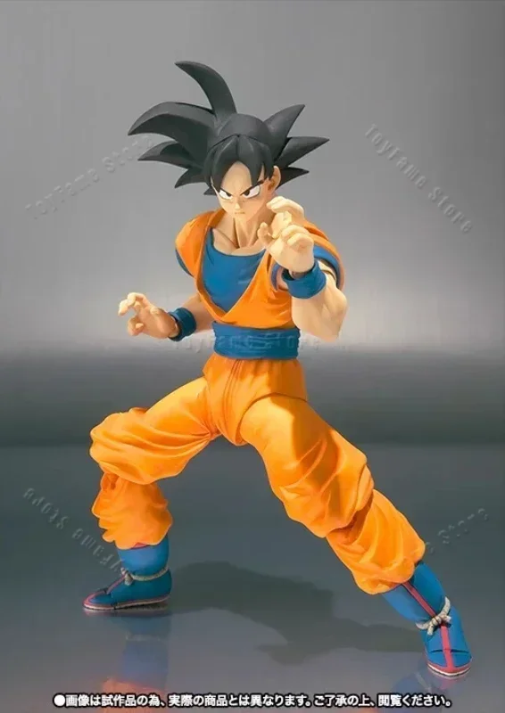 En stock, 100% Original, Bandai Sh Figuarts SHF Son Goku 1.0, Figuras de Acción, Modelo de Anime, Juguetes, Figura de PVC, Regalos, Cabello Negro