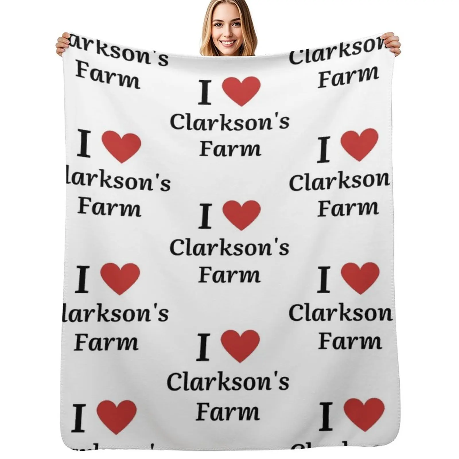 

I Love Clarkson_s Farm Throw Blanket Softest Decoratives Decorative Beds Blanket