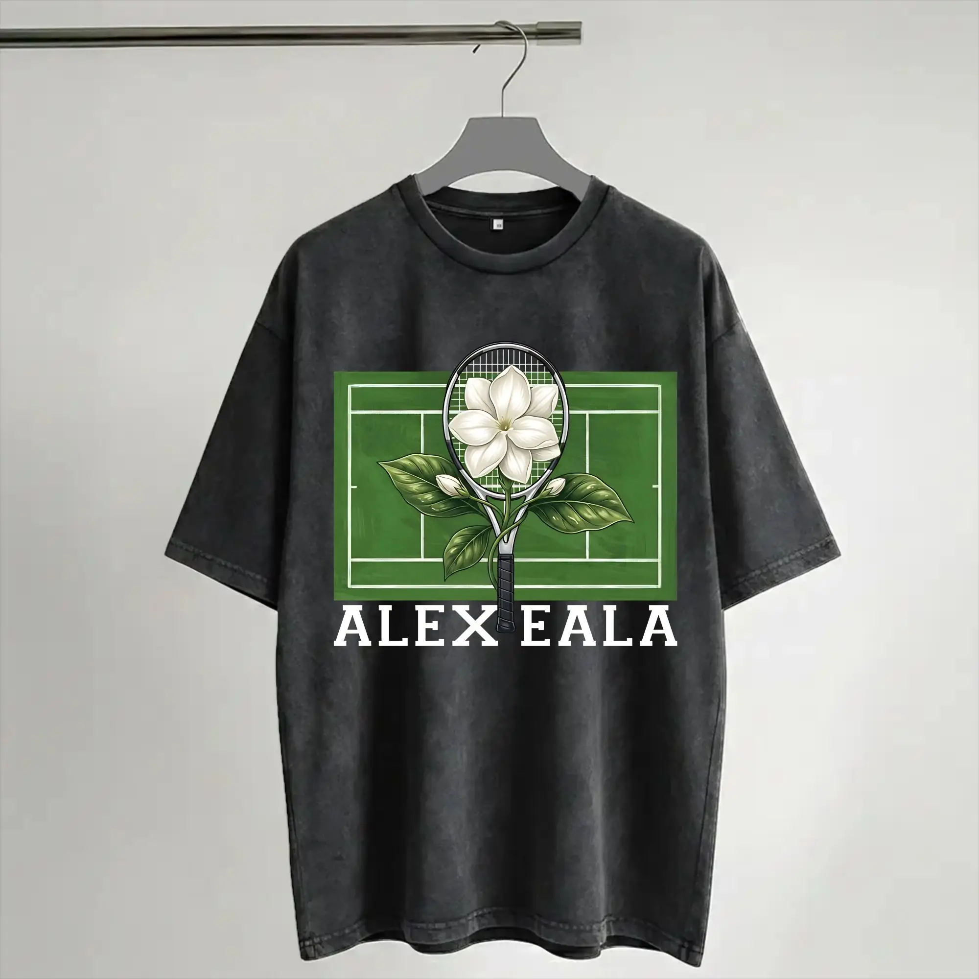 Alexandra Alex Eala tennis 2026 Washed T Shirt Streetwear Hip Hop Retro T-Shirt  Tees Men Women Short Sleeve Oversize