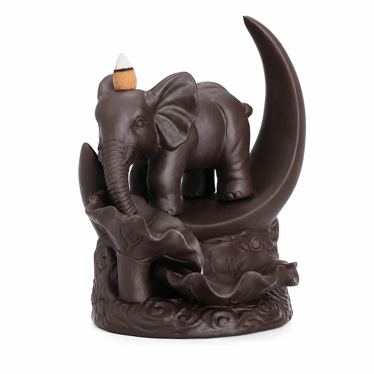 Elephant Decor Back Incense Burner Cute Incense Holder Crafted Cone Burner Peaceful And Put In Windless