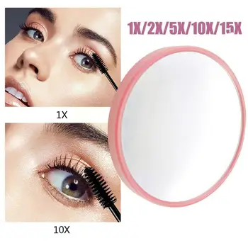1PCS 15/10/5X 확대 화장대 거울 초박형 화장 거울 거울 컵 흡입 라운드 미니 확대 메이크업 도구 C8S7 