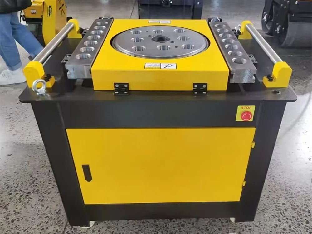 Electric Rebar Pipe Bender Automatic Steel Bar Rod Pole Bending Machine
