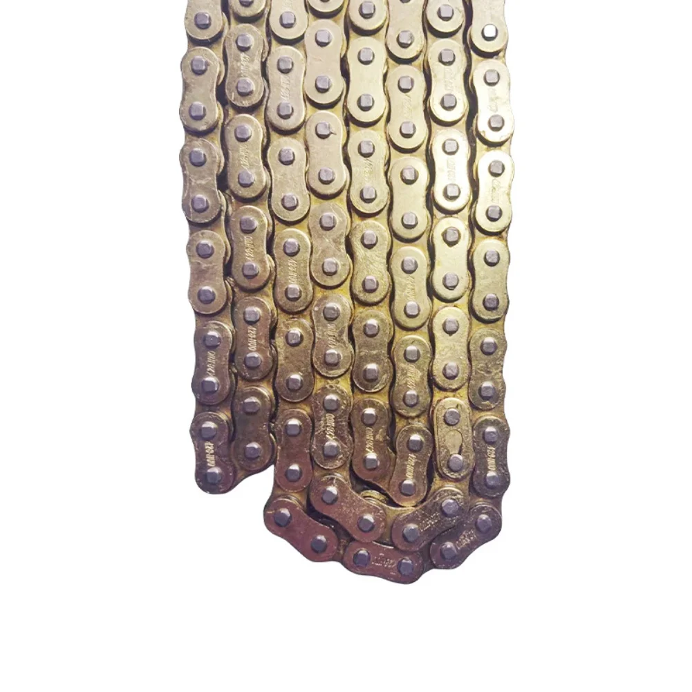 Gold Steel 420H 116 Link Chain For Surron Bee Dirty Bike Off Road Motorcycle E-Bike Replacement Parts Cycling Gear