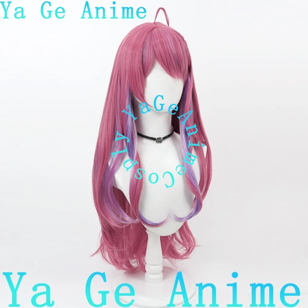 الظاهري VTuber غاسل كوراموتشي ميروتو شعر مستعار تأثيري هالوين كرنفال حفلة الاصطناعية مقاومة للحرارة الشعر متجر Ya Ge أنيمي