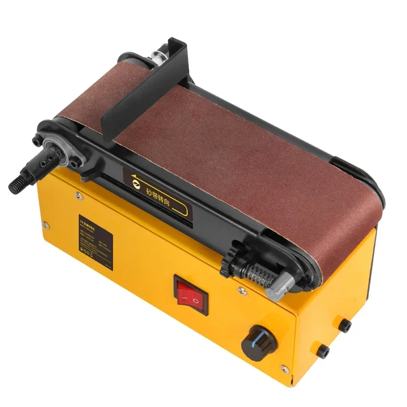 Lixadeira de disco de correia, mesa ajustável, velocidade variável, lixadeira multifuncional