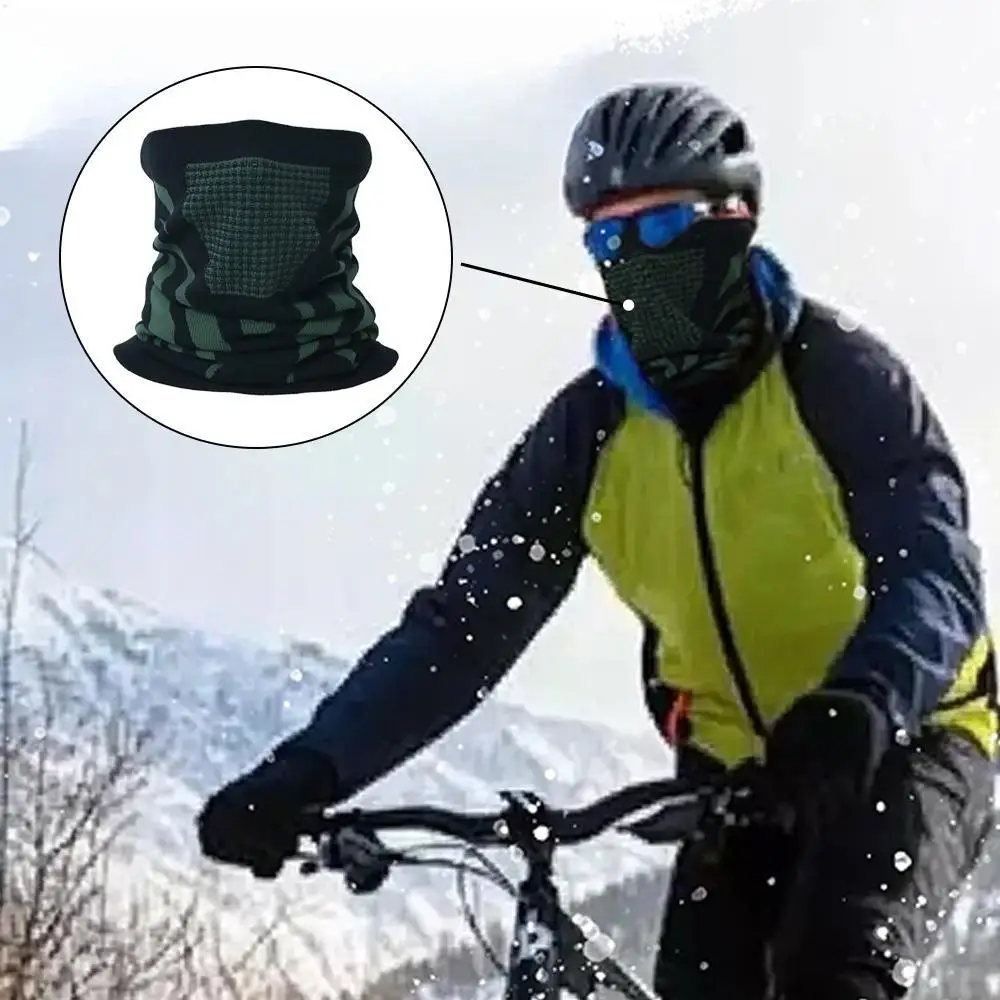 

Ветрозащитный теплый шарф для занятий спортом на открытом воздухе, полумаска для бега, езды на велосипеде, лыжная маска, 7 цветов, зимняя дышащая удобная термомаска