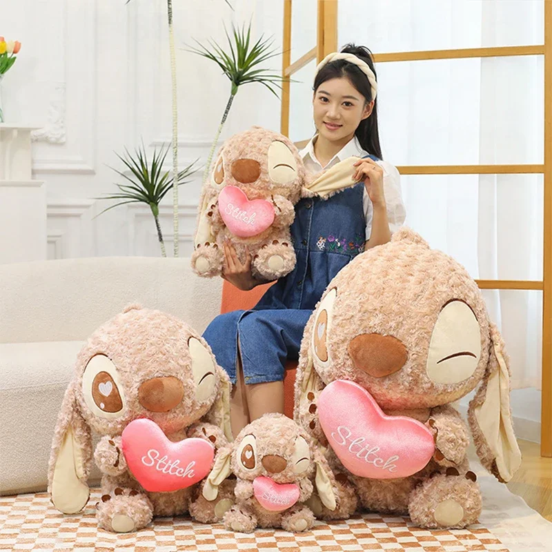 

Милая плюшевая игрушка-кукла Стич, меняющая цвет, розовая, мягкая, для детей, подарок на день рождения, популярный мультяшный персонаж