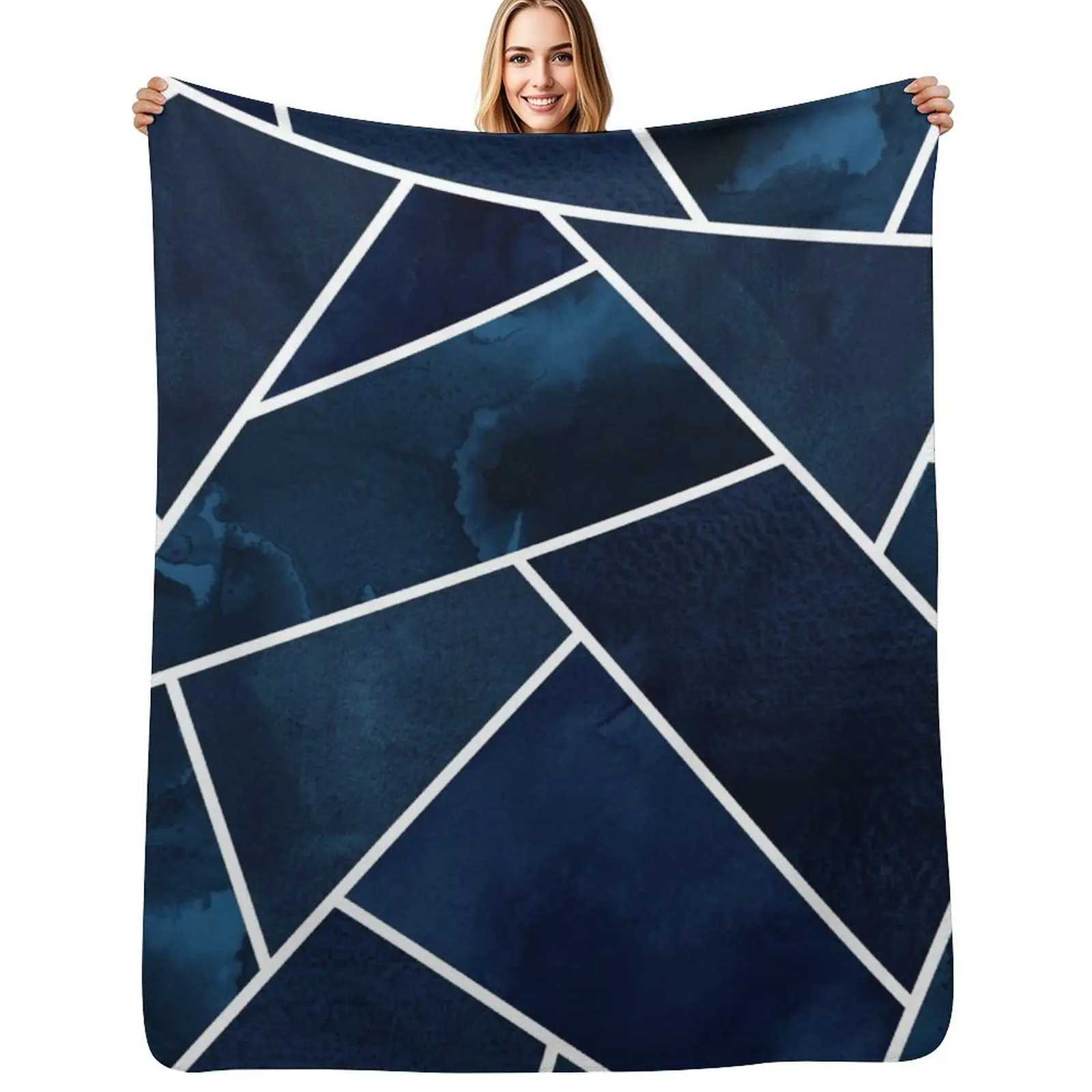

Navy & White Geo Throw Blanket Sofa Throw Blankets For Sofas Softest Cute Blankets