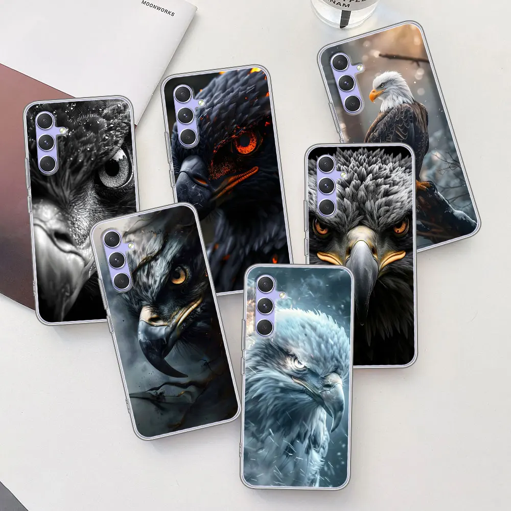 Fashion Eagle Cool Case for Samsung Galaxy A15 A54 A21s A14 A22 A51 A53 A12 A13 A23 A71 A52 A55 A35 A31 A33 TPU Soft Phone Cover