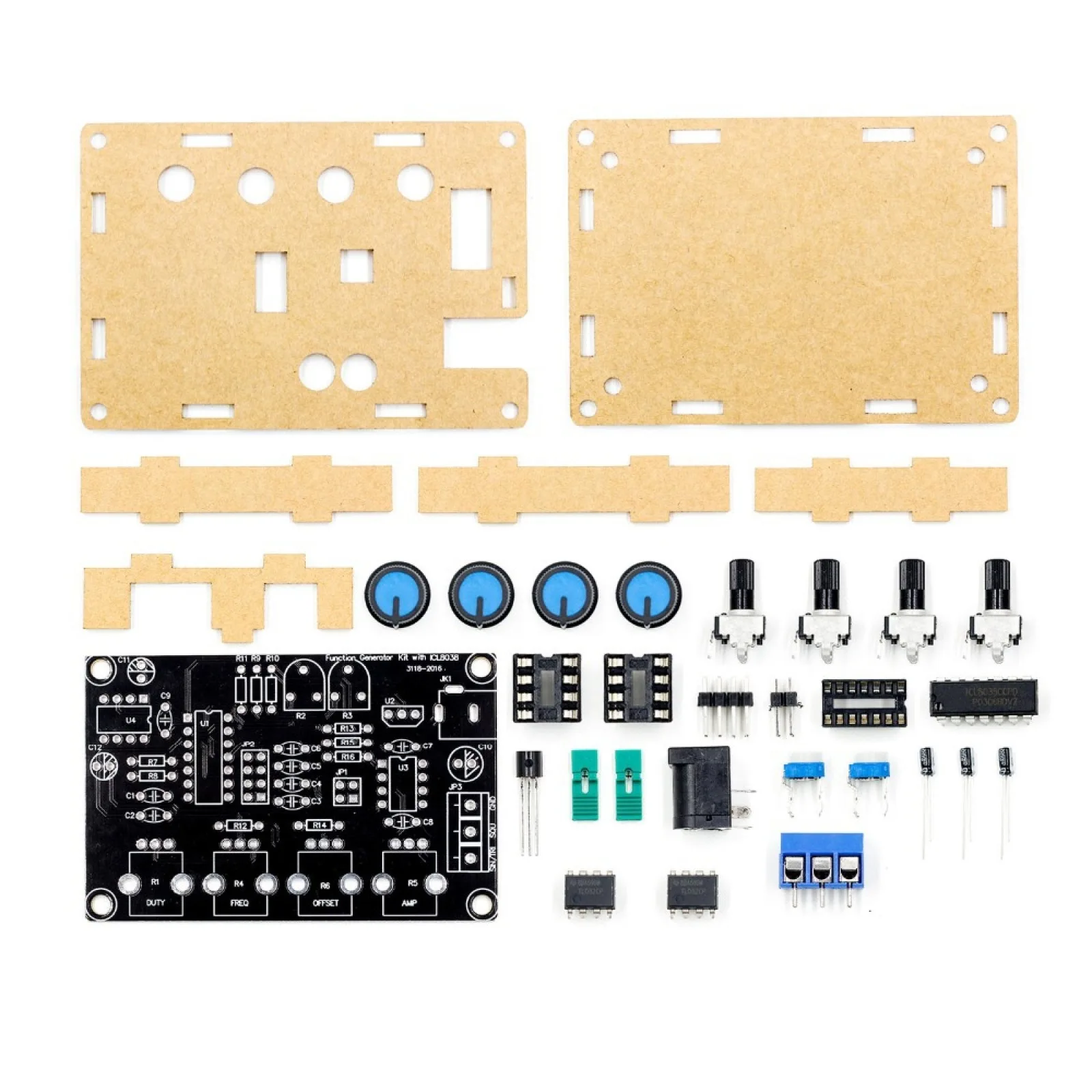 ICL8038 Low-Frequency Signal Generator DIY Kit 12V Xr2206 Shell 5Hz-400kHz Multi-Wave Welding Electronic Circuit Experiment Kit image 5