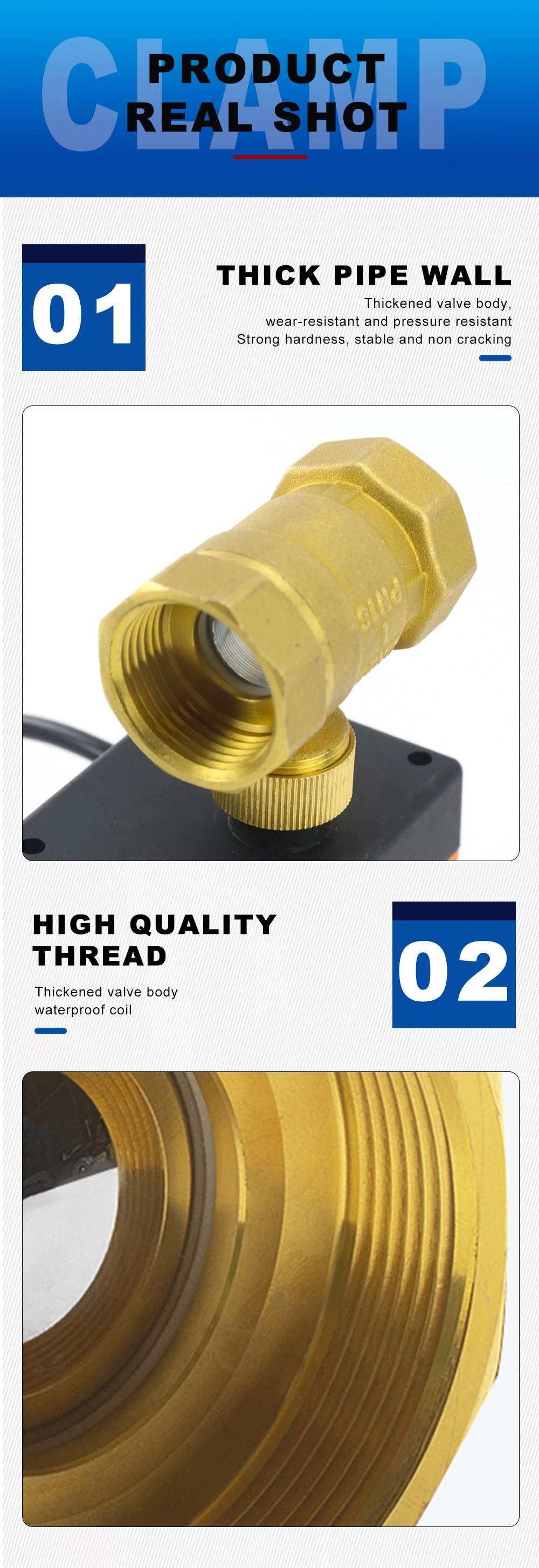 DN15/20/25/32/DN50 AC220V 12V/24V Zwei-wege Messing Elektrische Kugelhahn drei Draht Zwei Control 2-weg Magnetventil 1/2" 3/4" 1" 2" – Detail 7