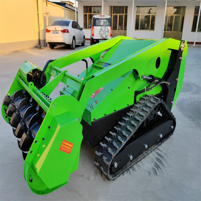 control crawler land reclamation machine Multifunctional orchard tea garden reclamation all-terrain slope river lawn mower