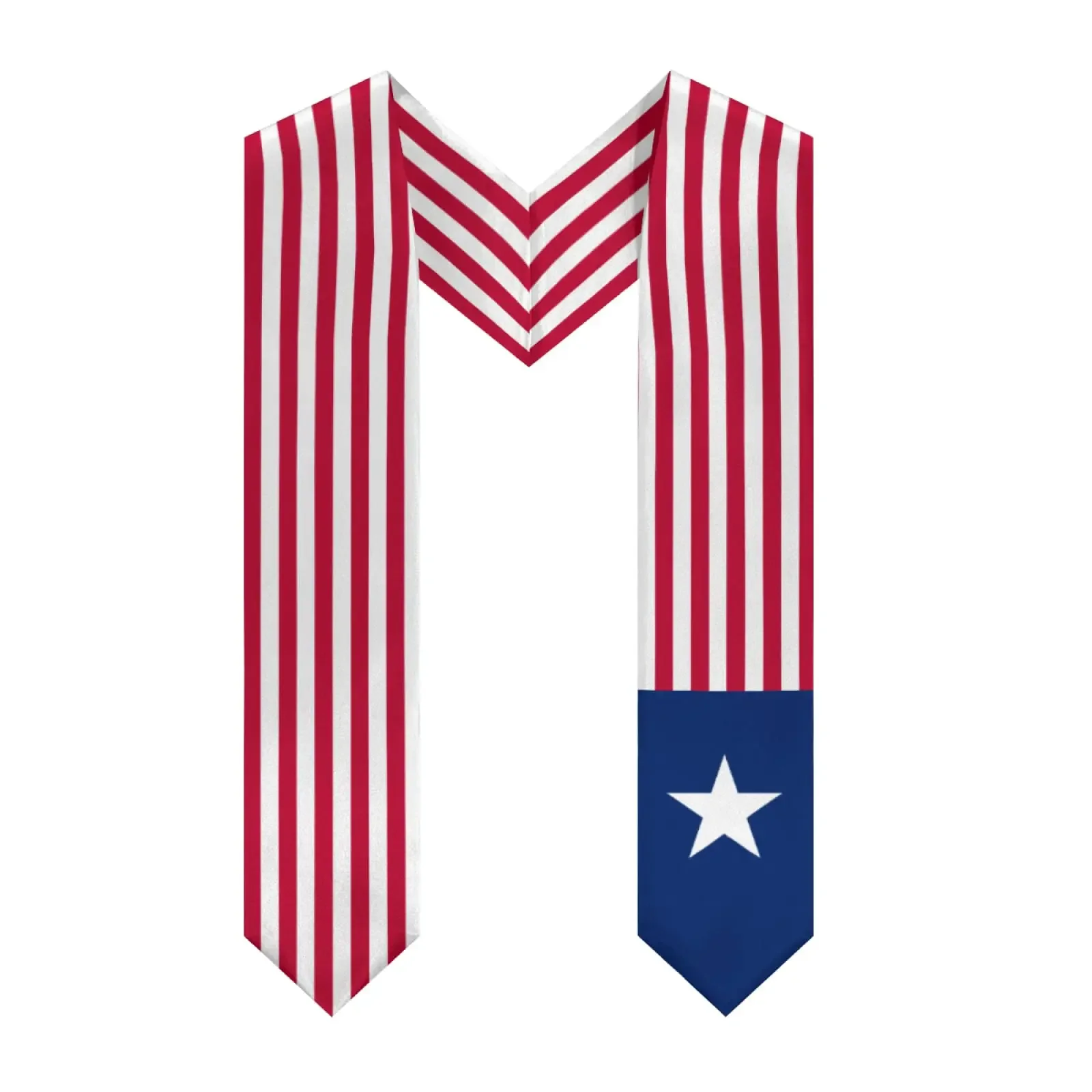 Liberia Flag Graduation Stole Shawl Sash Honor For Study Aboard International Students