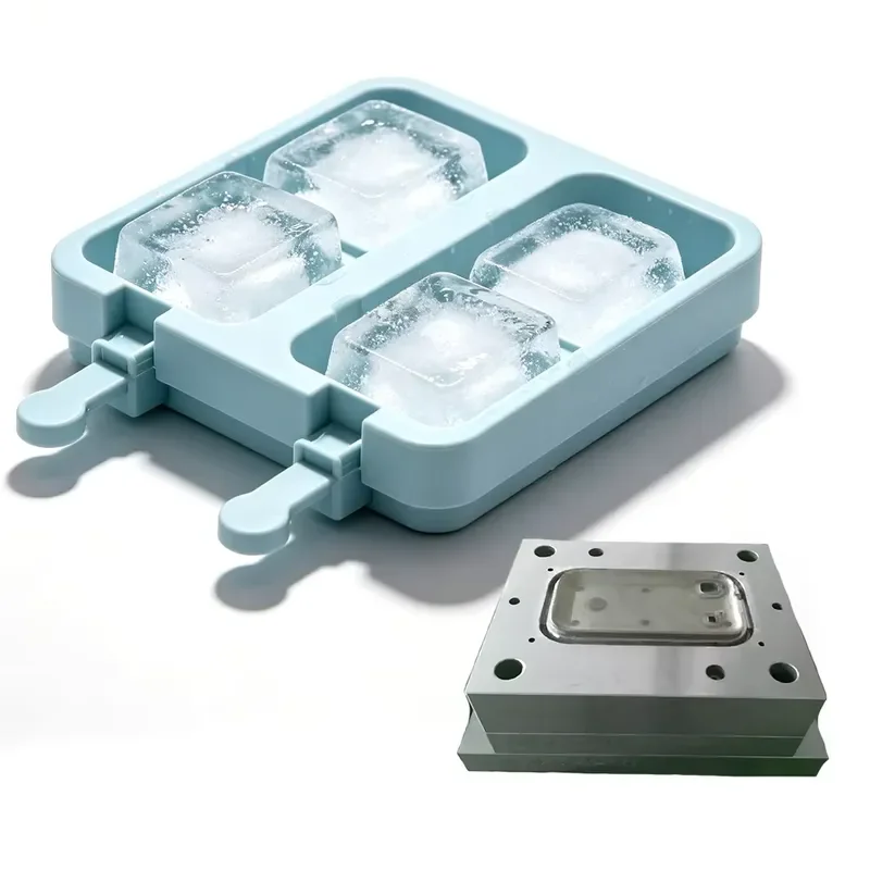 Reusable Silicone Ice Cube Tray Mold for Popsicles and Ice Cream Safe Food Grade Summer Frozen Treat Maker for Kids Adults