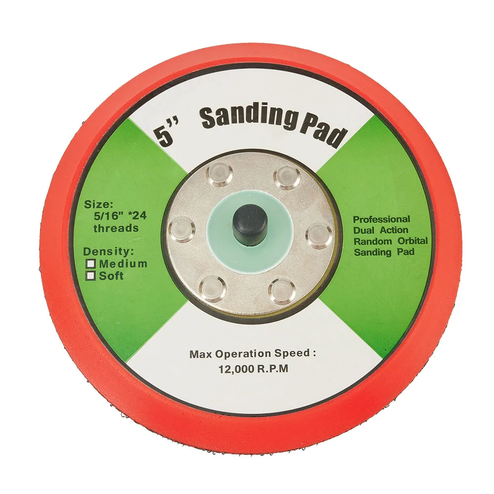 125mm 5 inch Dual Action Backing Pad with 5/16 UNF Thread for DAS6 and For guild Polishers Used on Car Metal Stone