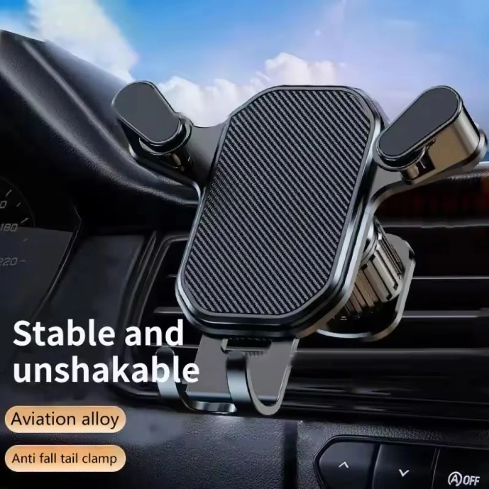 

360° Rotation Car Phone Holder Adjustable Mobile Phone Stand Portable Gravity Support in Car For iPhone 14 13 12 Xiaomi Samsung