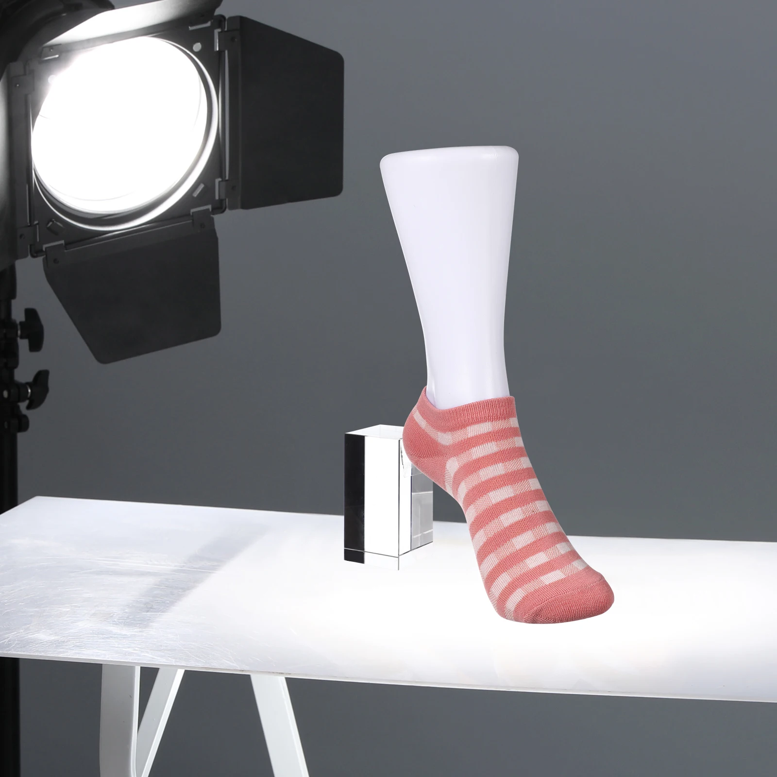 

2pcs Foot Sock Mannequin Foot Mold Woman Sock Display Mannequin Feet For Socks Shoes Anklets Plastic Shoe Support Fake Feet