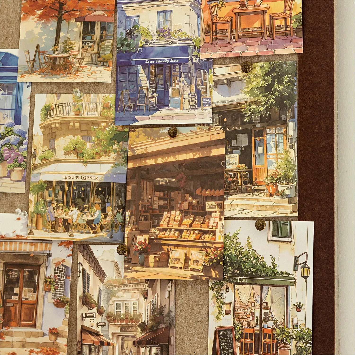 32 stks Japans landschap PET + papier stansen stickers DIY collage stickers snijmaterialen handgemaakte dagboek album