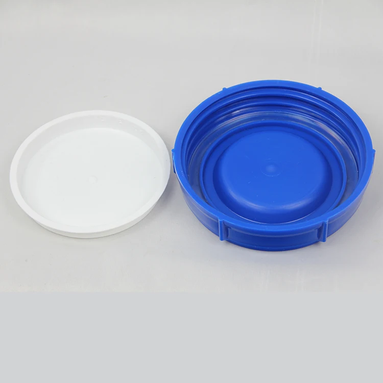 Weißer Wassertank, ungiftig, lebensmittelecht, PE, 30 l, Wohnmobil-Wassertank mit blauem Deckel, Wohnmobil-Wassertank