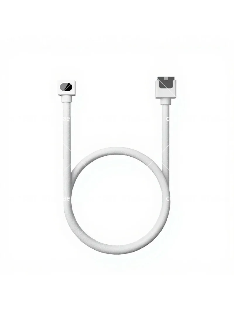 RGB GPU 6 Pin Power Extension Cable, Computer Graphics Card Extension Cord, One Line PSU Adapter with LED Light