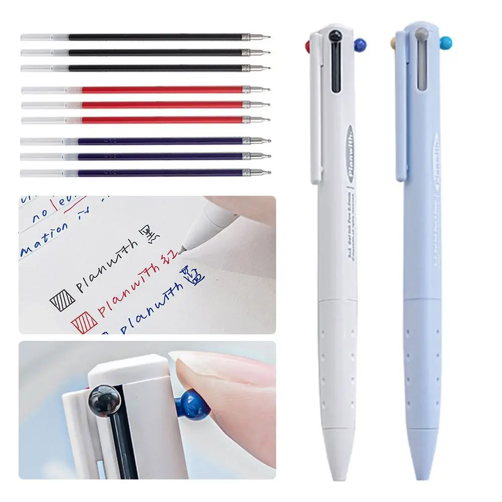 Red Correction Pen Writing Tools Creative Stationery Black/Red/Blue Ink Neutral pen 3 Colors Pen Ballpoint Pen Gel Pens