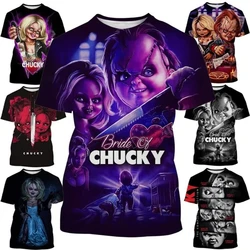 New Arrivals Men Summer T Shirt Horror Movie Bride Of Chucky T-Shirt 3D Print Mens Short Sleeve TShirt Hip Hop Unisex Casual Top