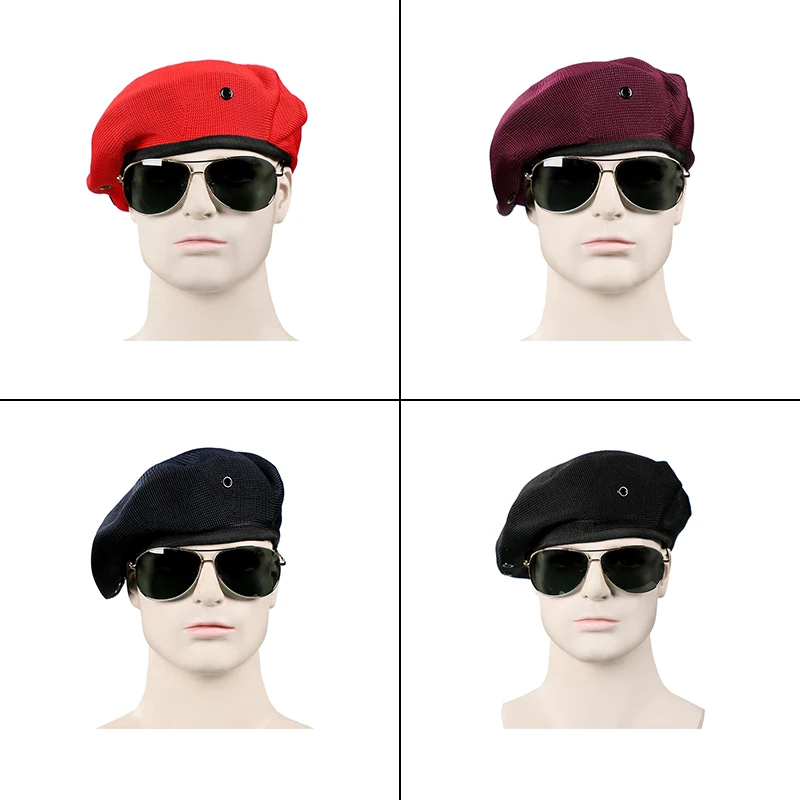 Unisex Boina Ajustável Cap, Chapéu de Segurança Respirável, Militar Soldado do Exército Uniforme, Marinheiros e Dança Performance Hat