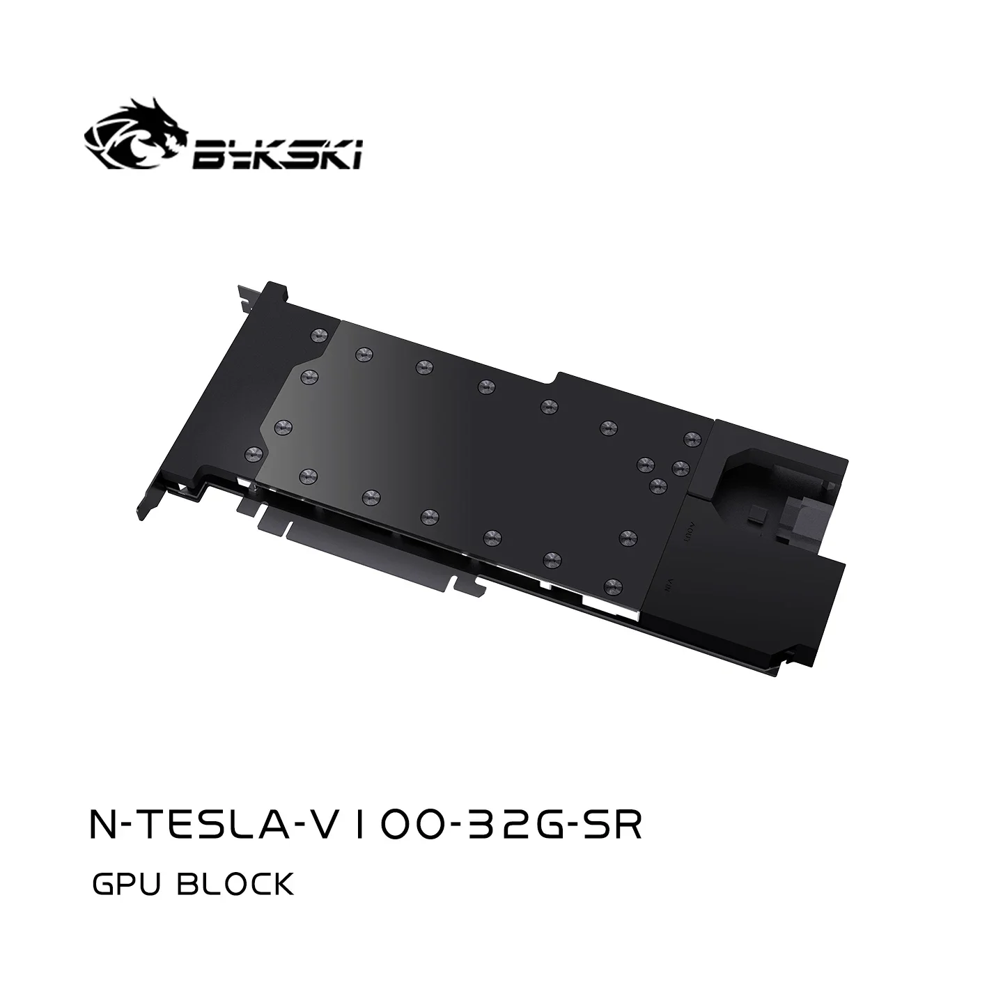 Bykski GPU Water Block for NVIDIA TESLA V100-32G FHHL Card / Copper Cooling Radiator/Prevent Corrosion N-TESLA-V100-32G-SR