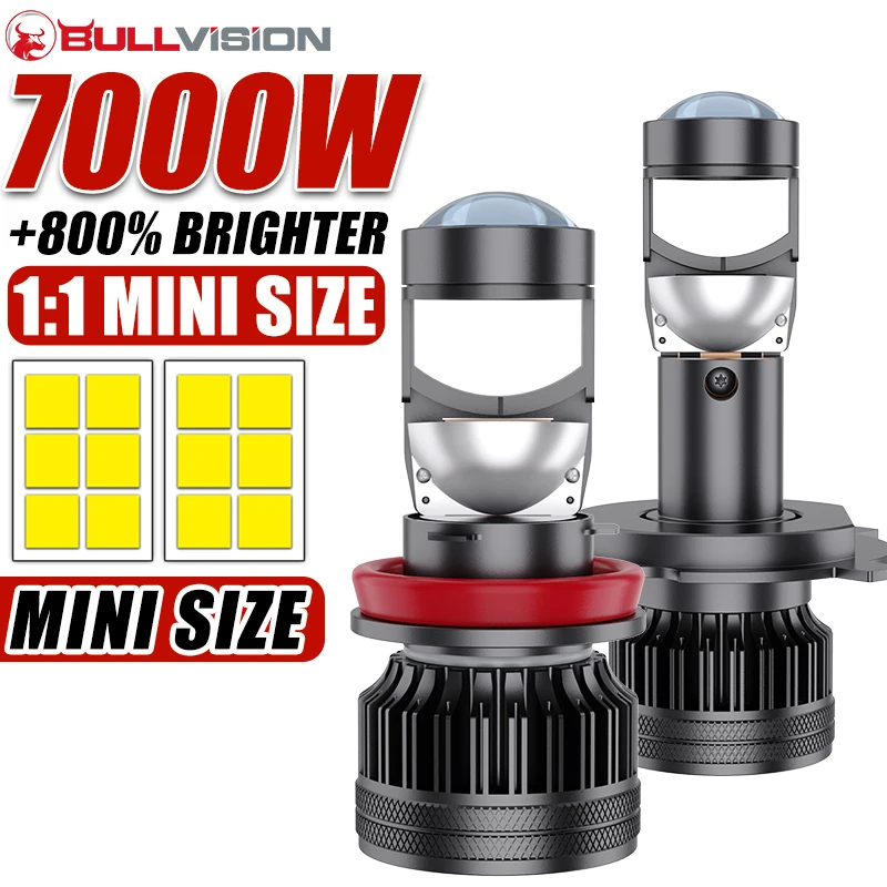 H7 LED Projector Lens Headlights 7000W H4 H11 9005 9006 LED Canbus Car Lights Bulbs 80000LM 300W Auto/Moto Lamp Fog Light