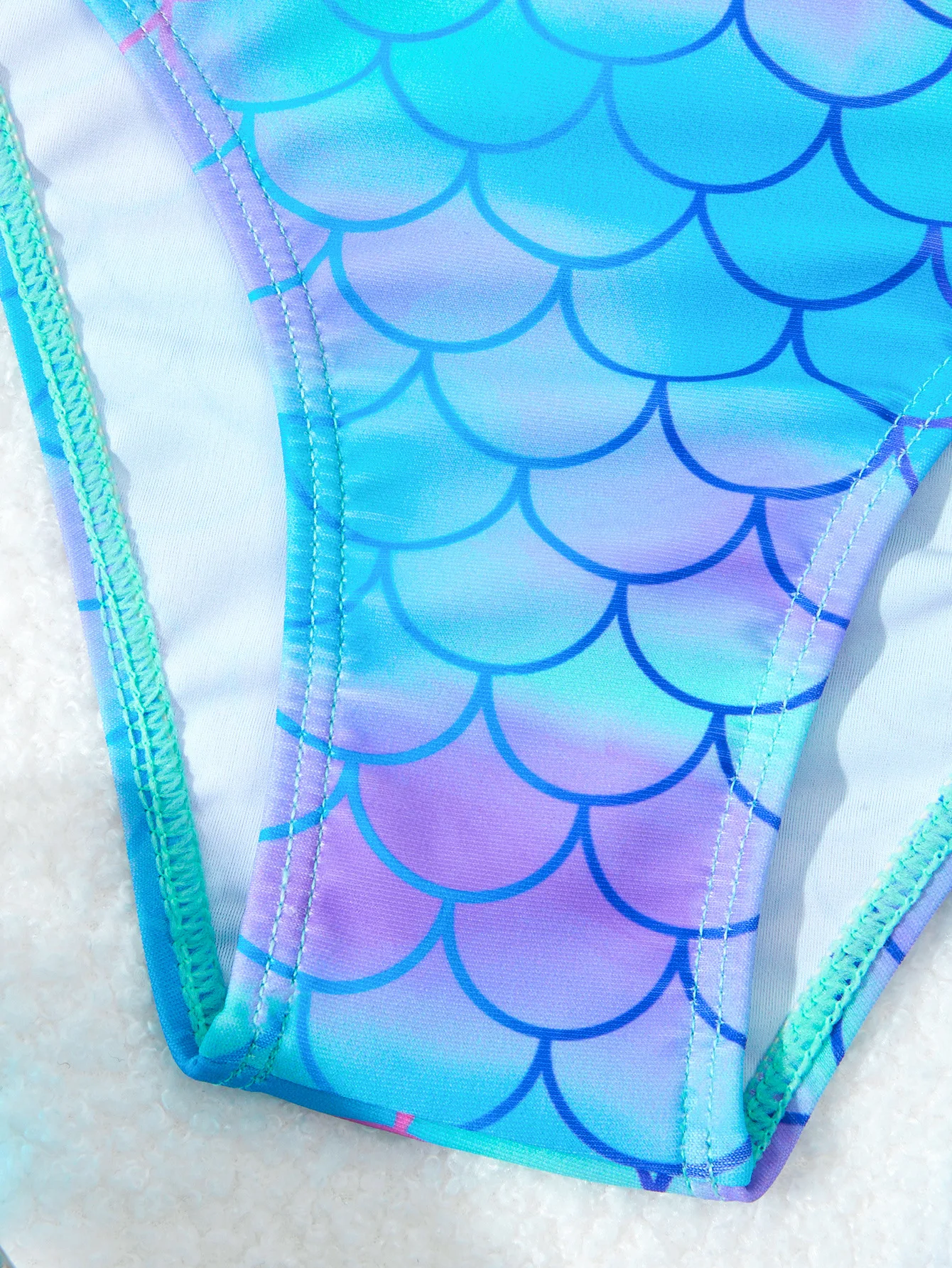 الفتيات 3 حزمة حورية البحر العصابة عالية الخصر بيكيني مع التنانير الاطفال ملابس السباحة 4-7 سنوات ملابس سباحة للأطفال 2025 طفل ثوب السباحة #3