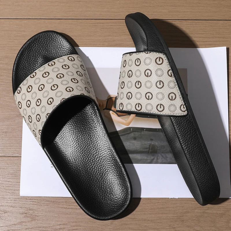 

Летние мужские повседневные тапочки большого размера с круглым узором в стиле ретро, облегающие, легкие, противоскользящие, быстросохнущие, на одну ногу