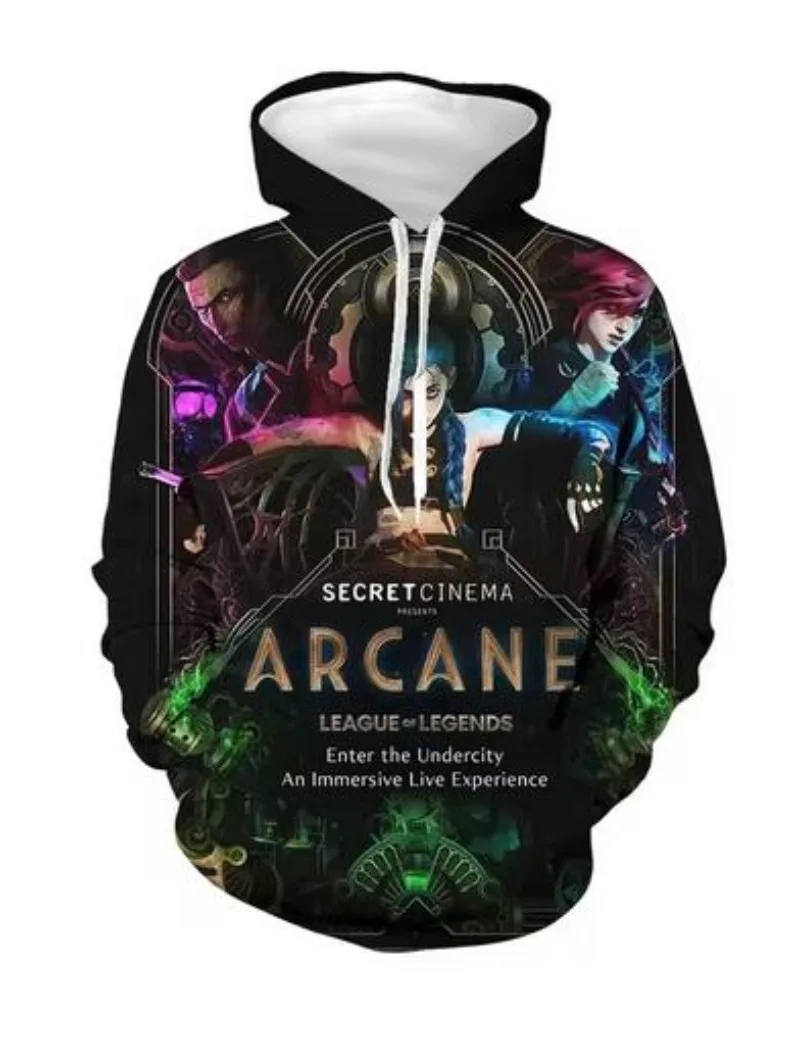 New Fashion 3D Print League of Legends Hoodies Men Women with Front Pocket Novelty Hoodies Unisex Long Sleeve Pullover