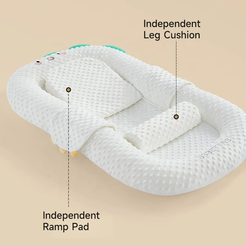 Nid de chaise longue pour bébé, remplissage en coton de soie, pratique, alimentation facile, sommeil apaisant, vente en gros d'usine