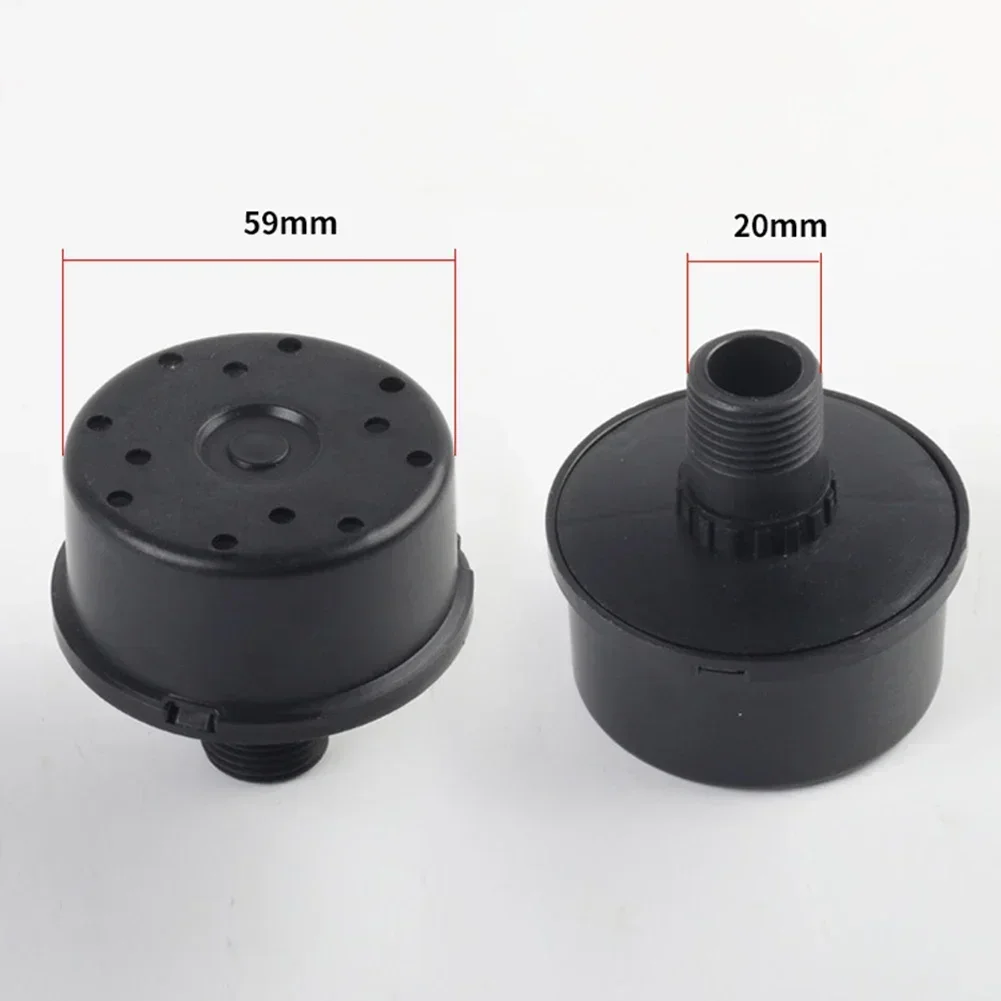 Muffler Filter Silencer 20mm Male Thread 60 X 33mm Air Pump Parts High Quality Air Tools Parts Durable For Piston Air Compressor